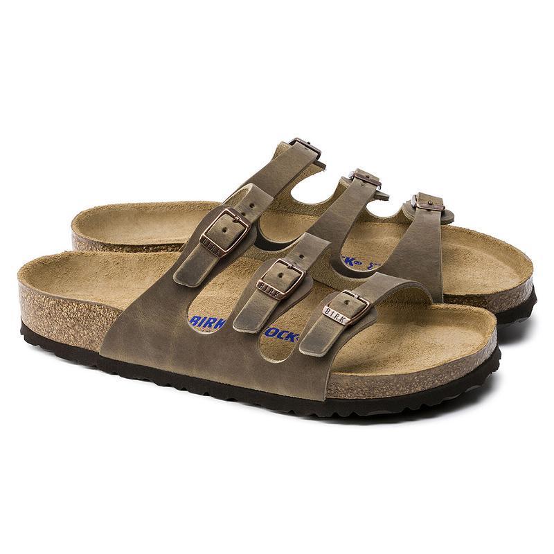 Florida Birkenstock Soft Footbed Oiled Kozene Damske Hnede | SK 76GSO